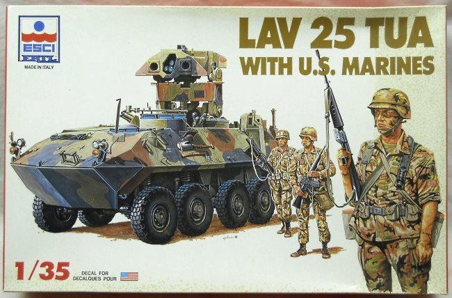 ESCI 1/35 LAV 25 Tua With US Marines, 5028 plastic model kit